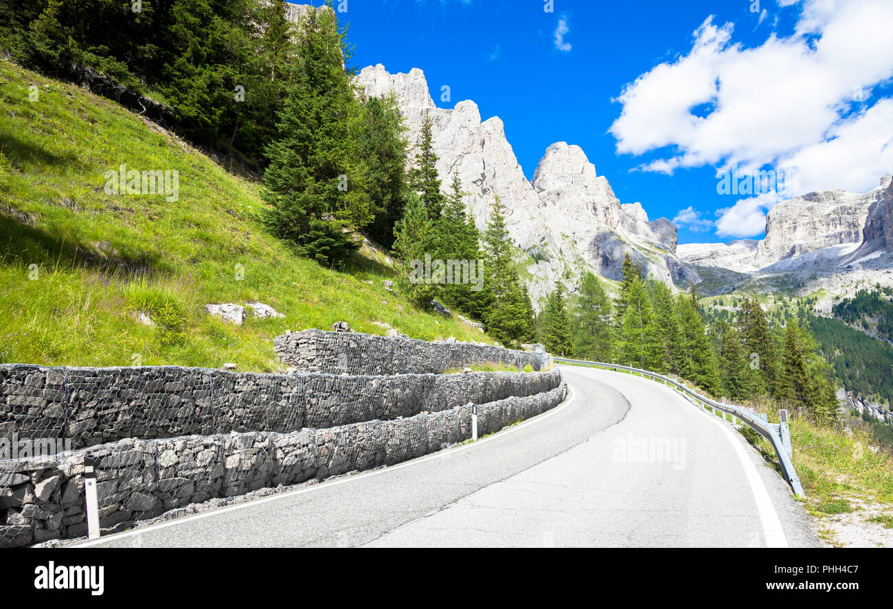 Mountain road in Dolomiti region - Italy Stock Photo - Alamy