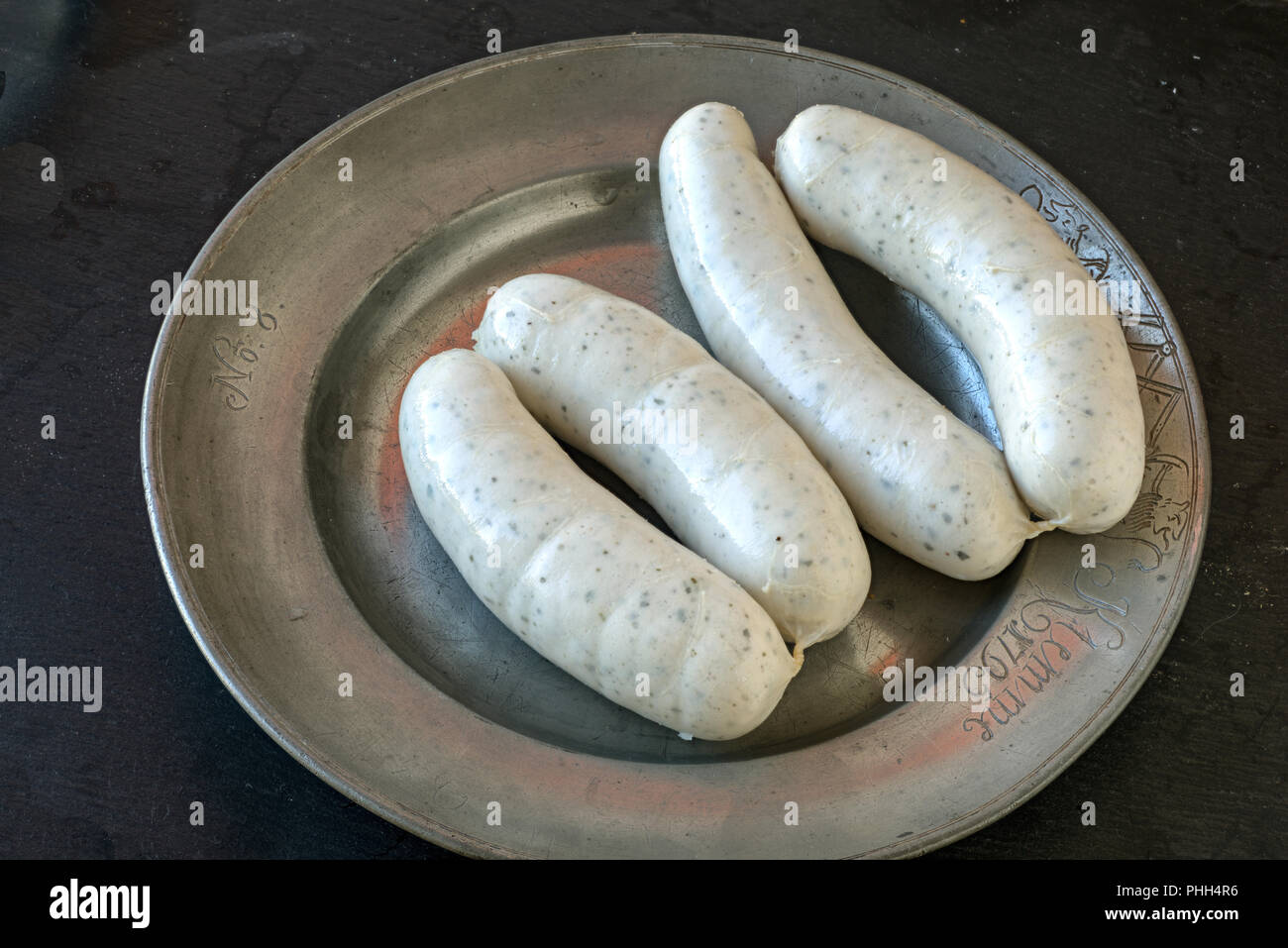 Bavarian veal sausages Stock Photo Alamy