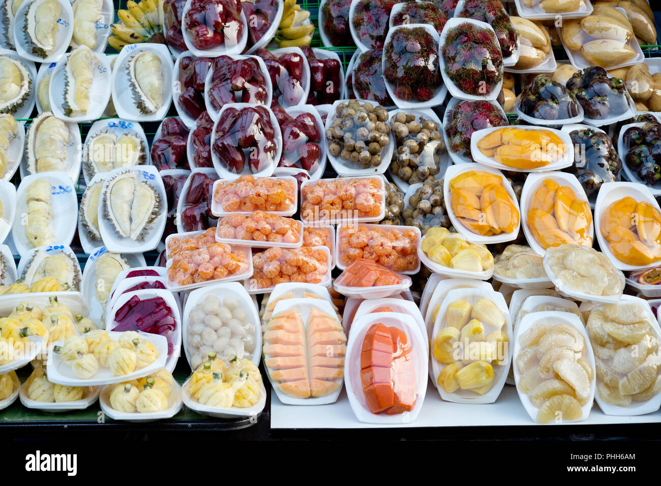 Sliced fruits Stock Photo
