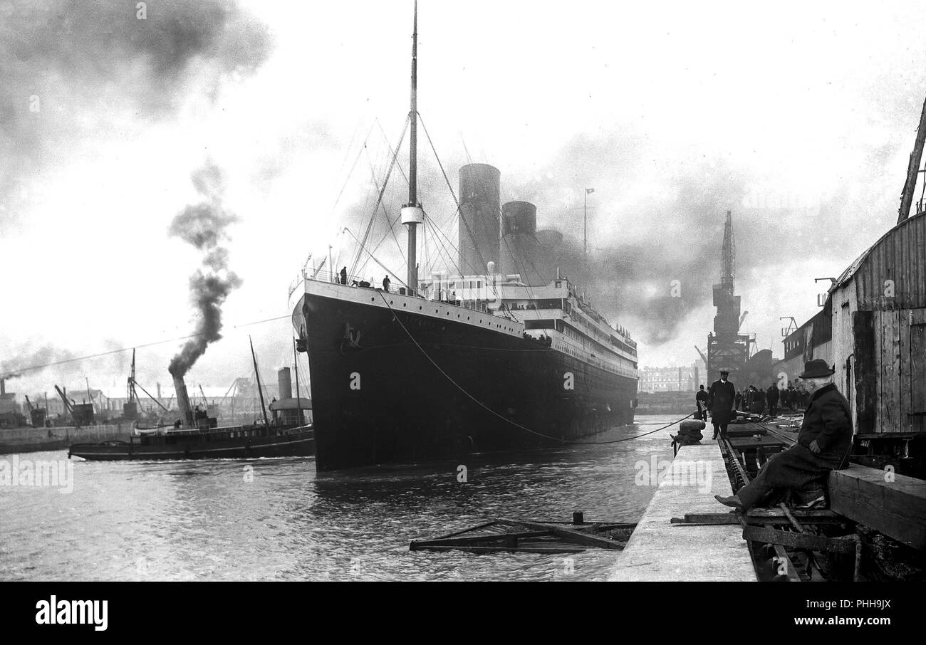 RMS Titanic, year 1912 Stock Photo Alamy
