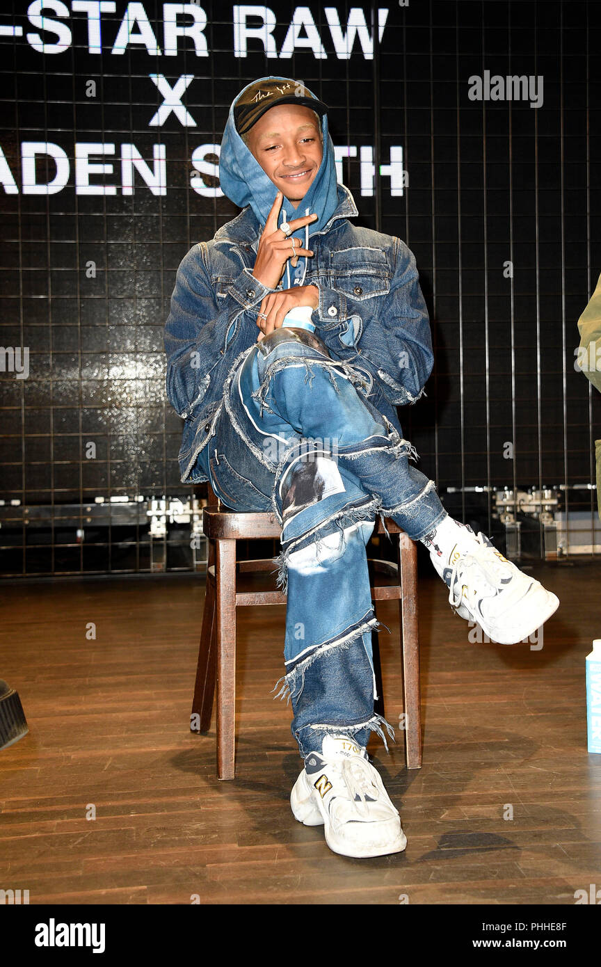 Berlin, Germany. 1st September, 2018. Jaden Smith on the Panel of G-Star Raw  during the Bread & Butter by Zalando 2018 at the Arena Berlin on September  1, 2018 in Berlin, Germany.