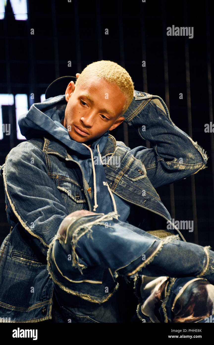 Berlin, Germany. 1st September, 2018. Jaden Smith on the Panel of G-Star Raw  during the Bread & Butter by Zalando 2018 at the Arena Berlin on September  1, 2018 in Berlin, Germany.