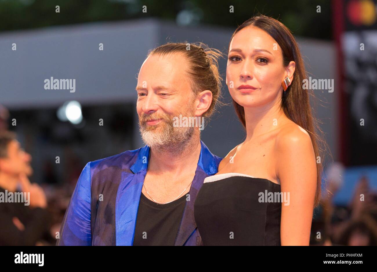 Venice, Italy. 01st Sep, 2018. Thom Yorke and Dajana Roncione attend the  premiere of 'Suspiria' during the 75th Venice Film Festival at Palazzo del  Cinema in Venice, Italy, on 01 September 2018.