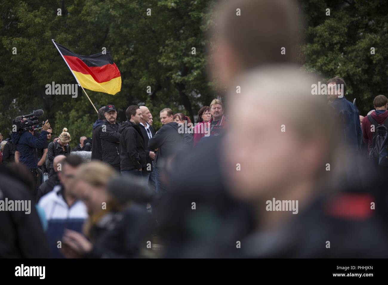 Chemnitz, Saxony, Germany. 1st Sep, 2018. Demonstratiom of Pro CHemnitz Credit: Jannis Grosse/ZUMA Wire/Alamy Live News Stock Photo