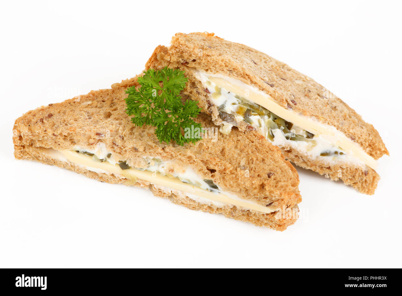 Sandwich with cheese Stock Photo