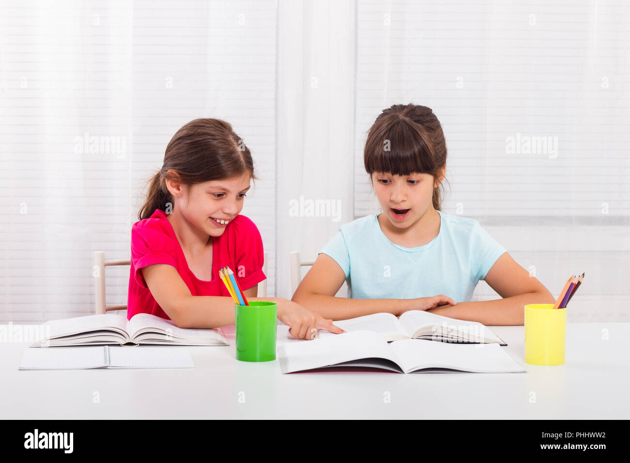 Are doing homework. Are doing homework