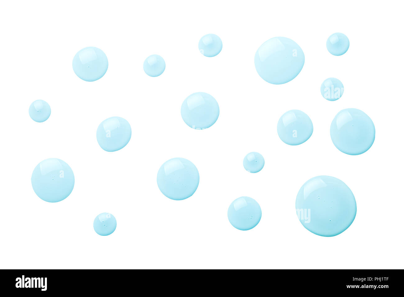 Water Drops Isolated on White Background Stock Photo - Alamy