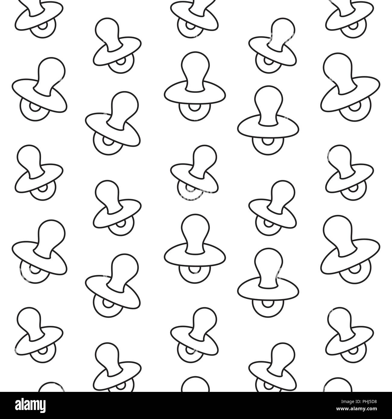 background of baby pacifier pattern, vector illustration Stock Vector ...