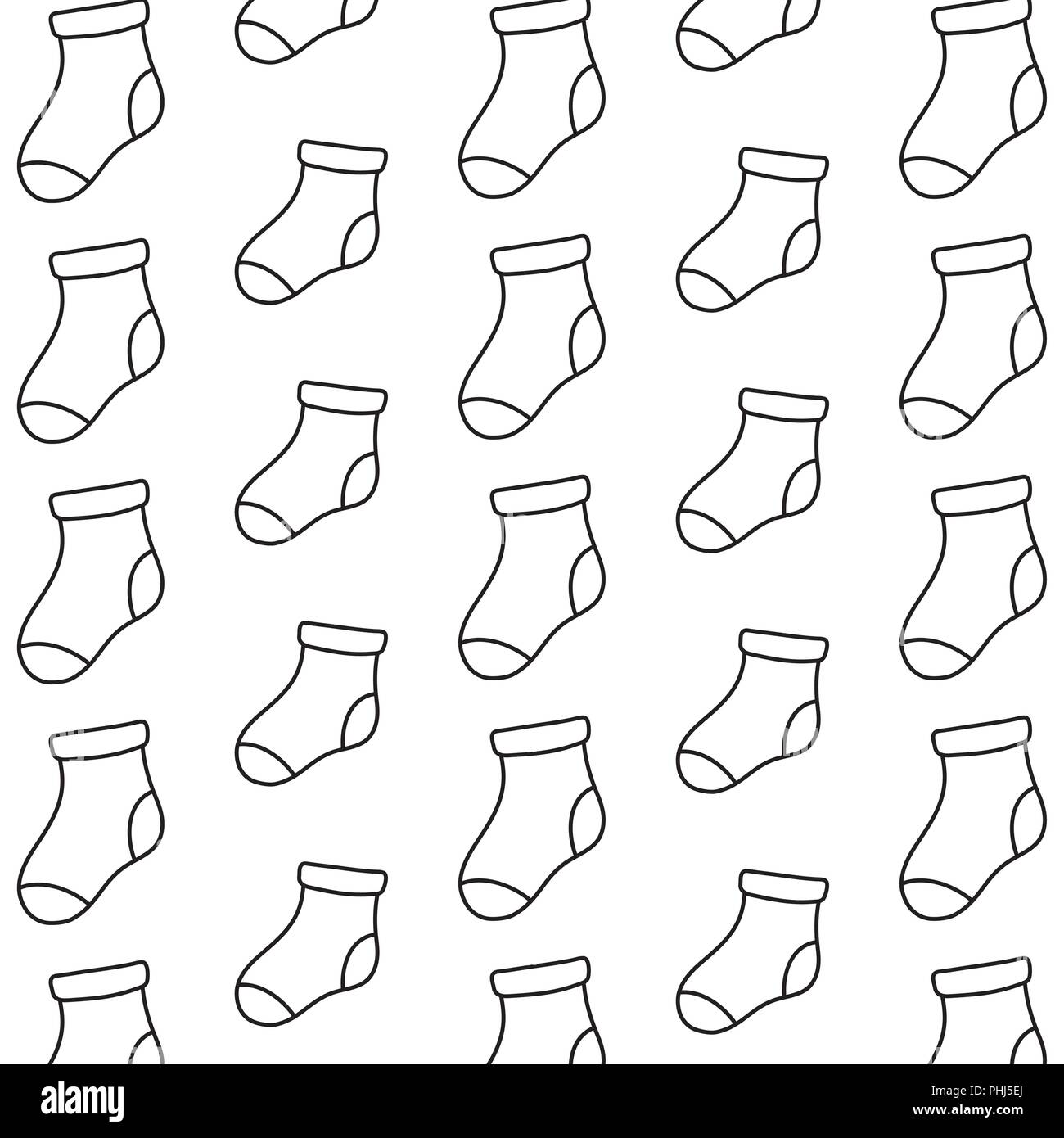 background of baby socks pattern, vector illustration Stock Vector ...