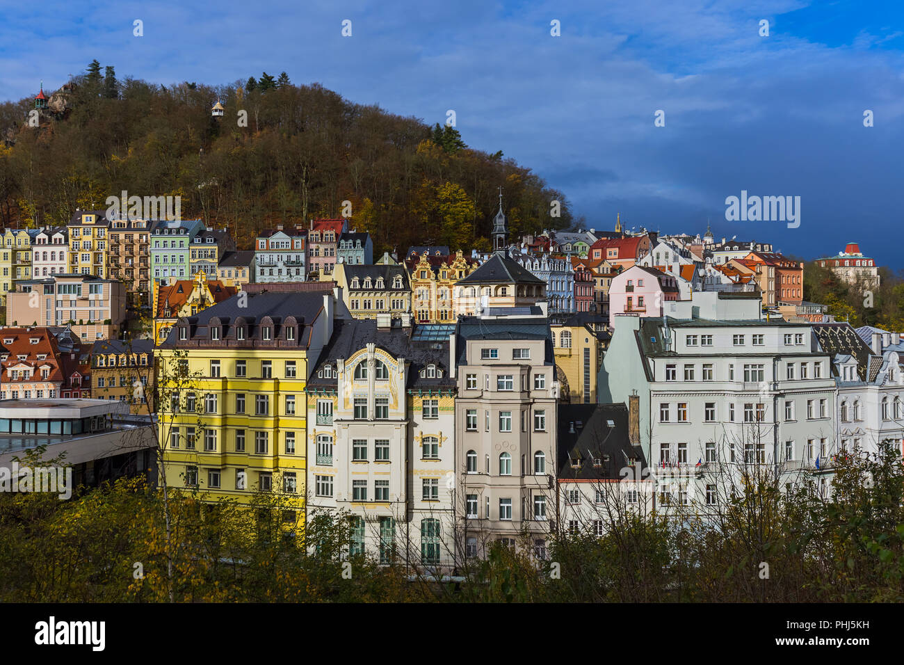 Karlovy Vary in Czech Republic Stock Photo