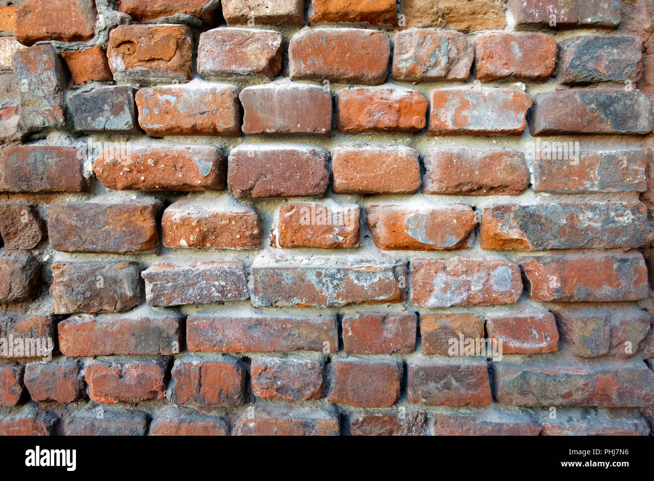 Old vintage red brick wall texture grunge background Stock Photo - Alamy