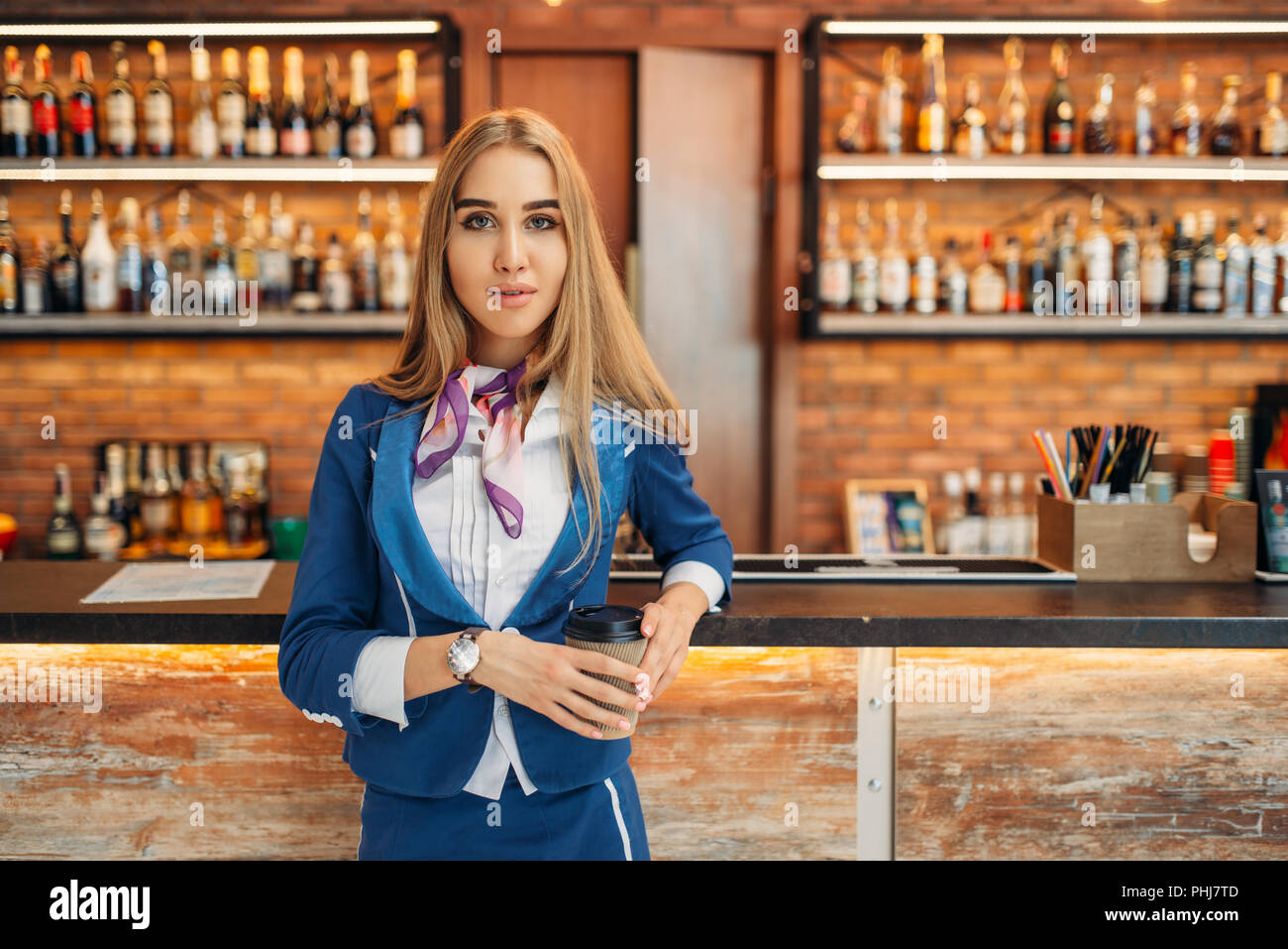 Counter attendant hires stock photography and images Alamy
