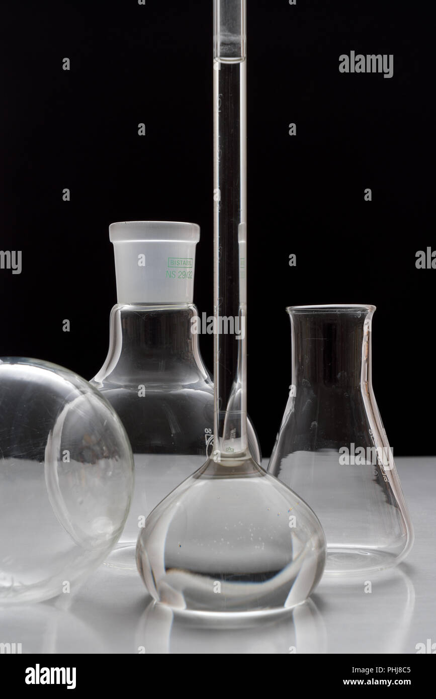 Pharmaceutical glass jars in the laboratory Stock Photo Alamy