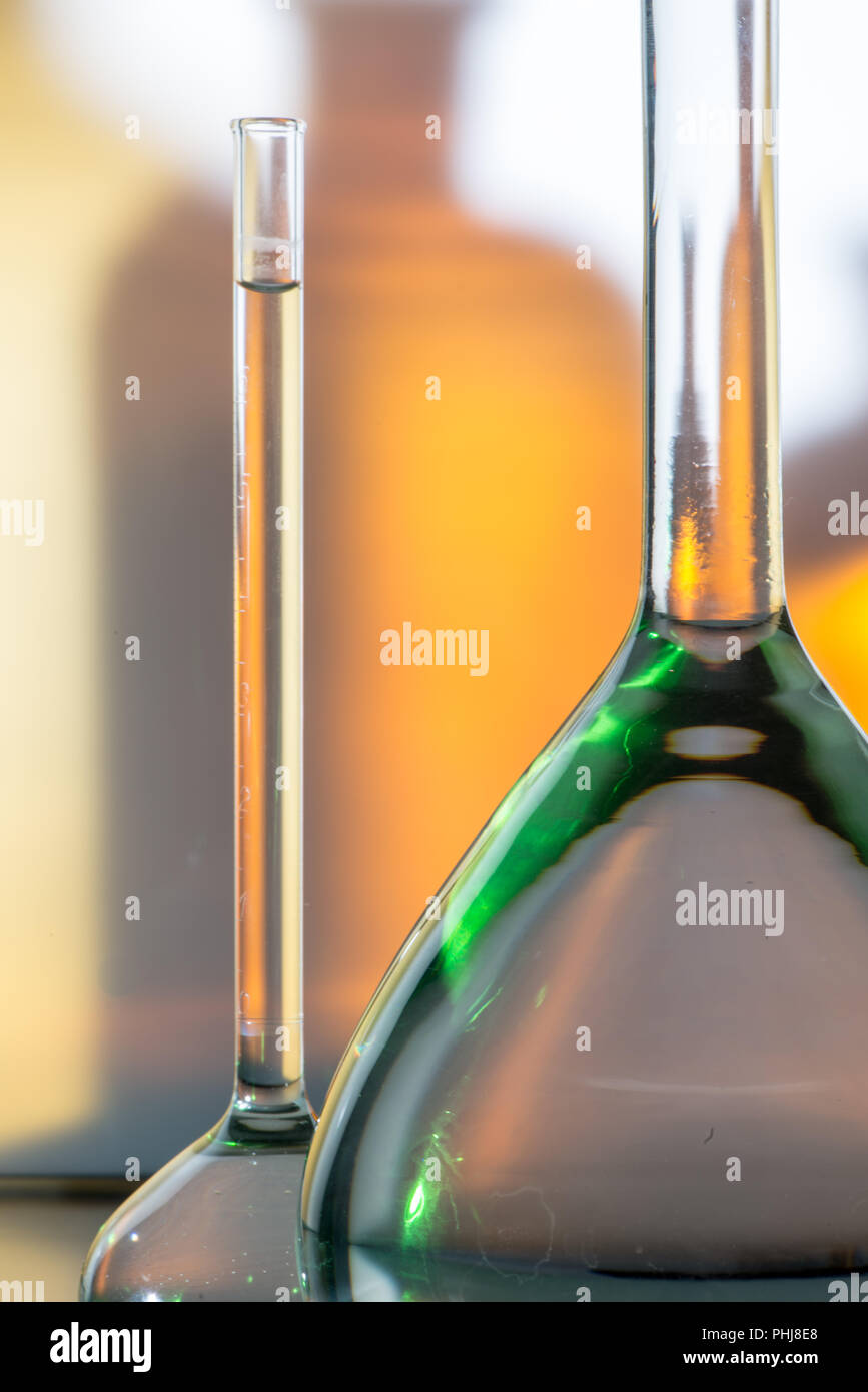 Pharmaceutical glass jars in the laboratory Stock Photo Alamy