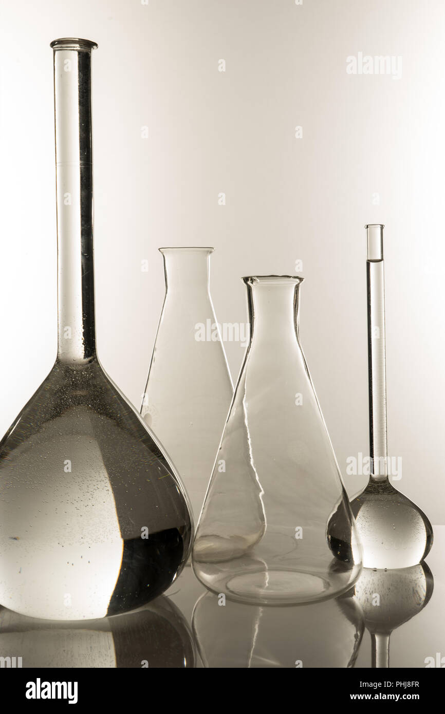 Pharmaceutical glass jars in the laboratory Stock Photo Alamy