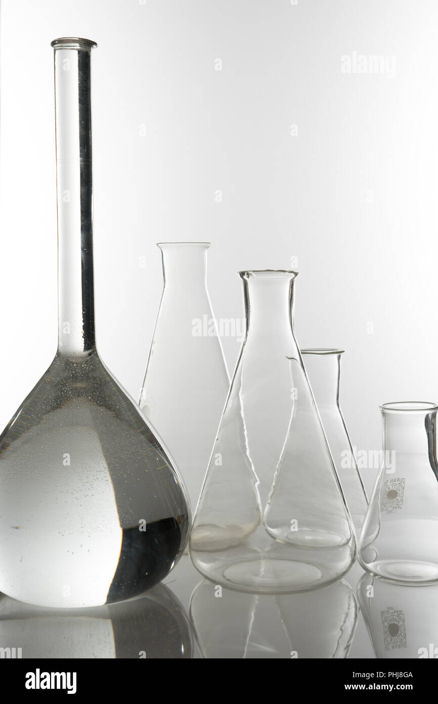 Pharmaceutical glass jars in the laboratory Stock Photo Alamy