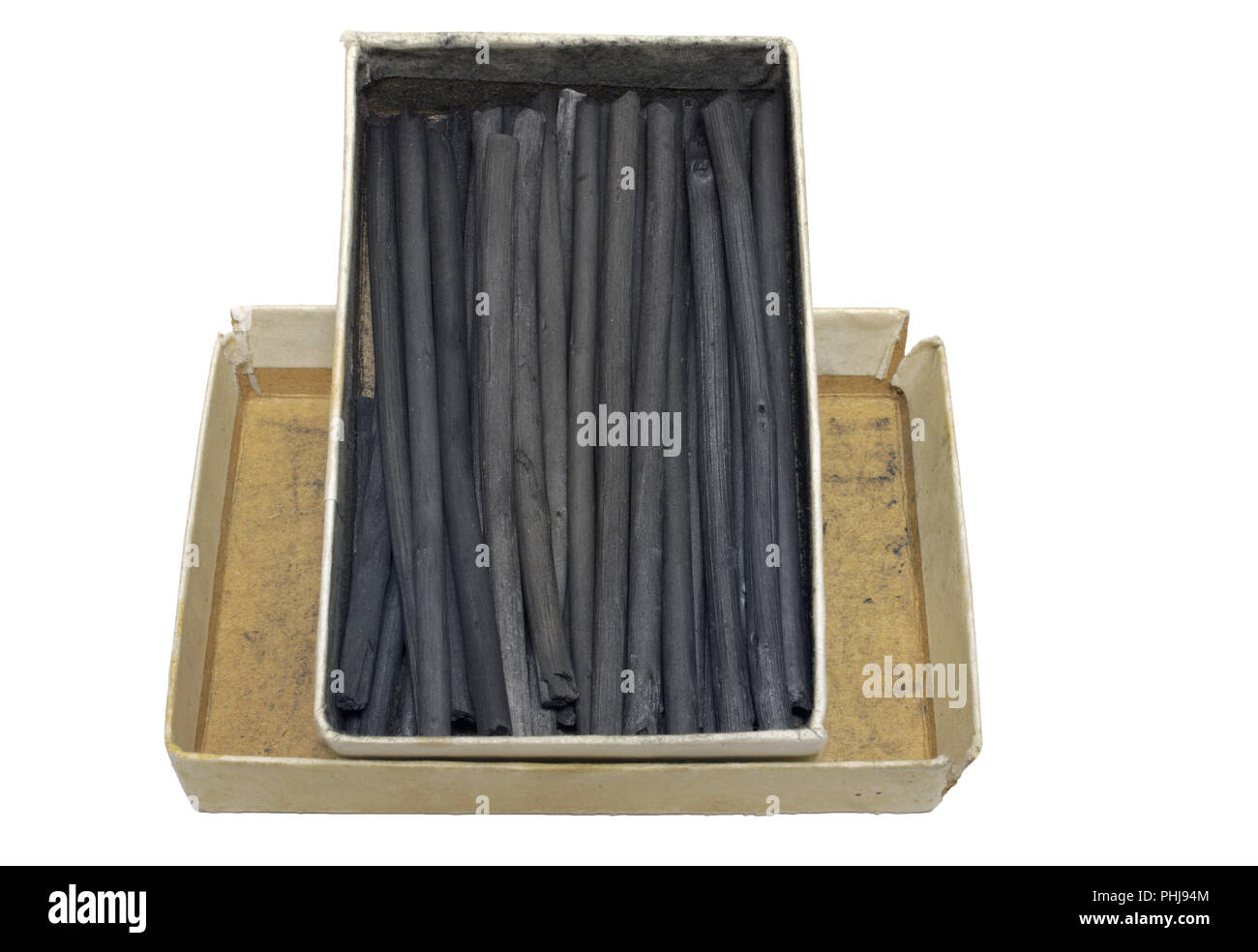 Charcoal sticks for drawing Stock Photo
