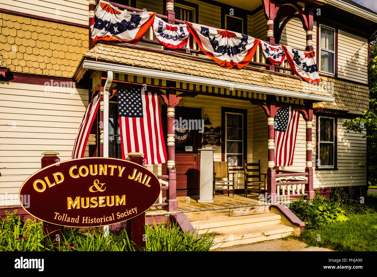 Old Tolland County Jail and Museum Tolland , Connecticut, USA Stock