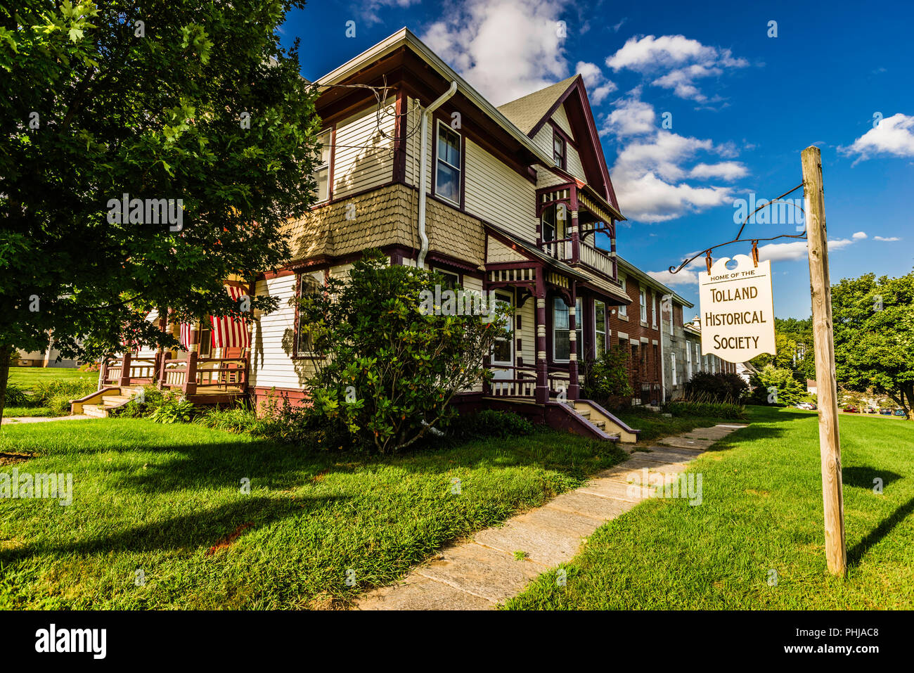Old Tolland County Jail and Museum Tolland , Connecticut, USA Stock