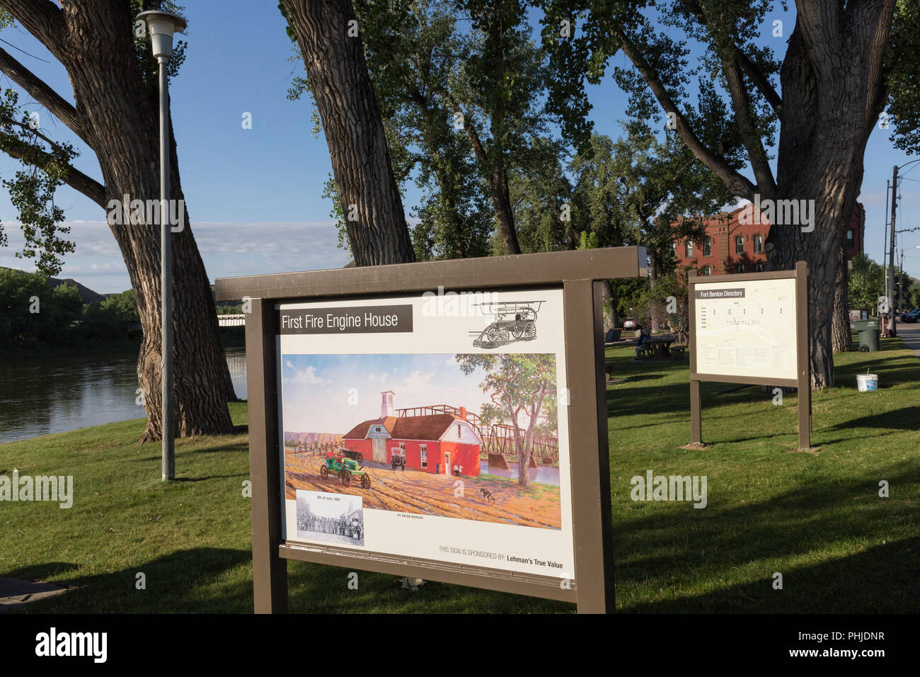 Fort Benton, MT, USA Stock Photo Alamy