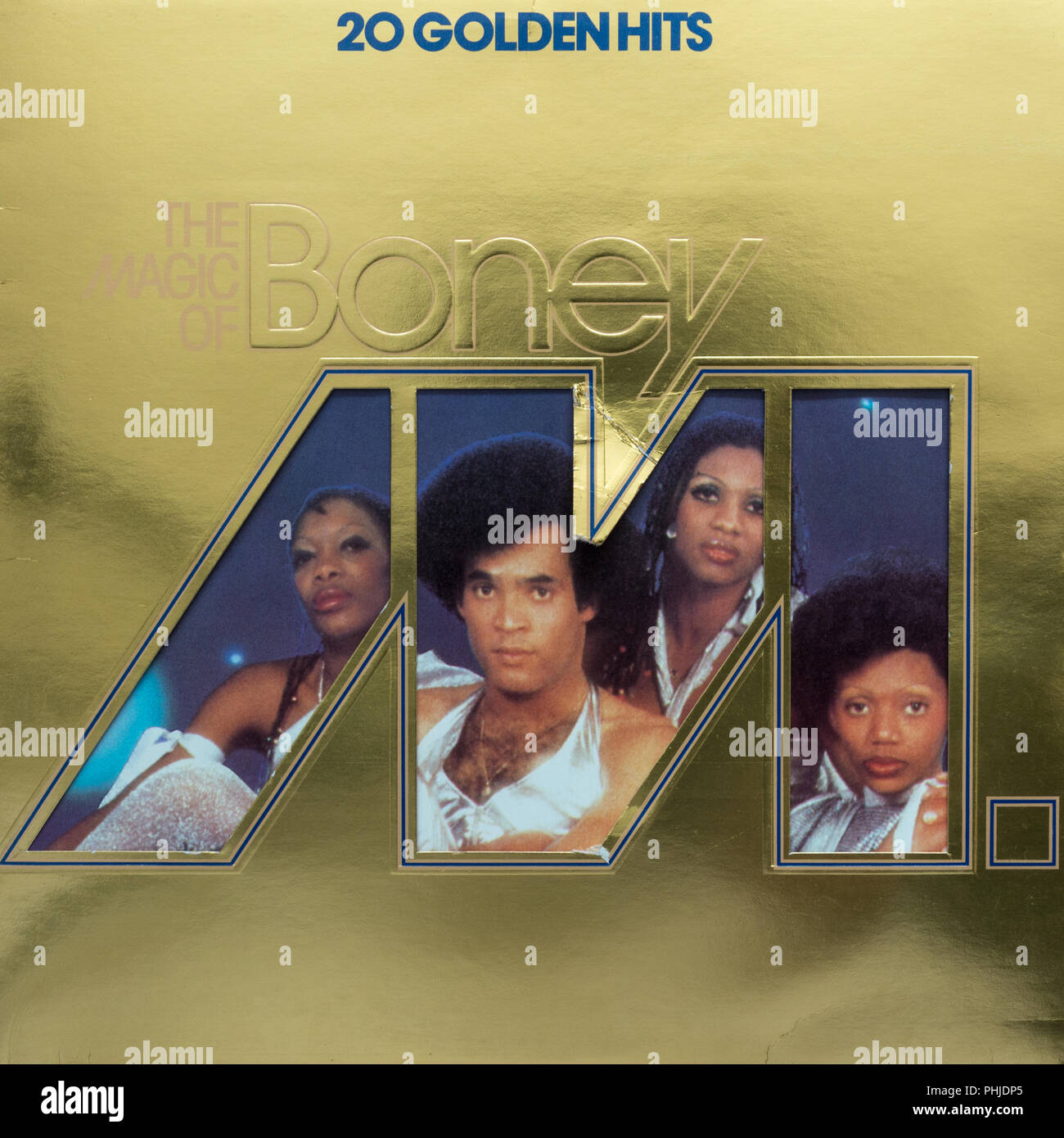 The magic of Boney M: 20 Golden hits album cover Stock Photo