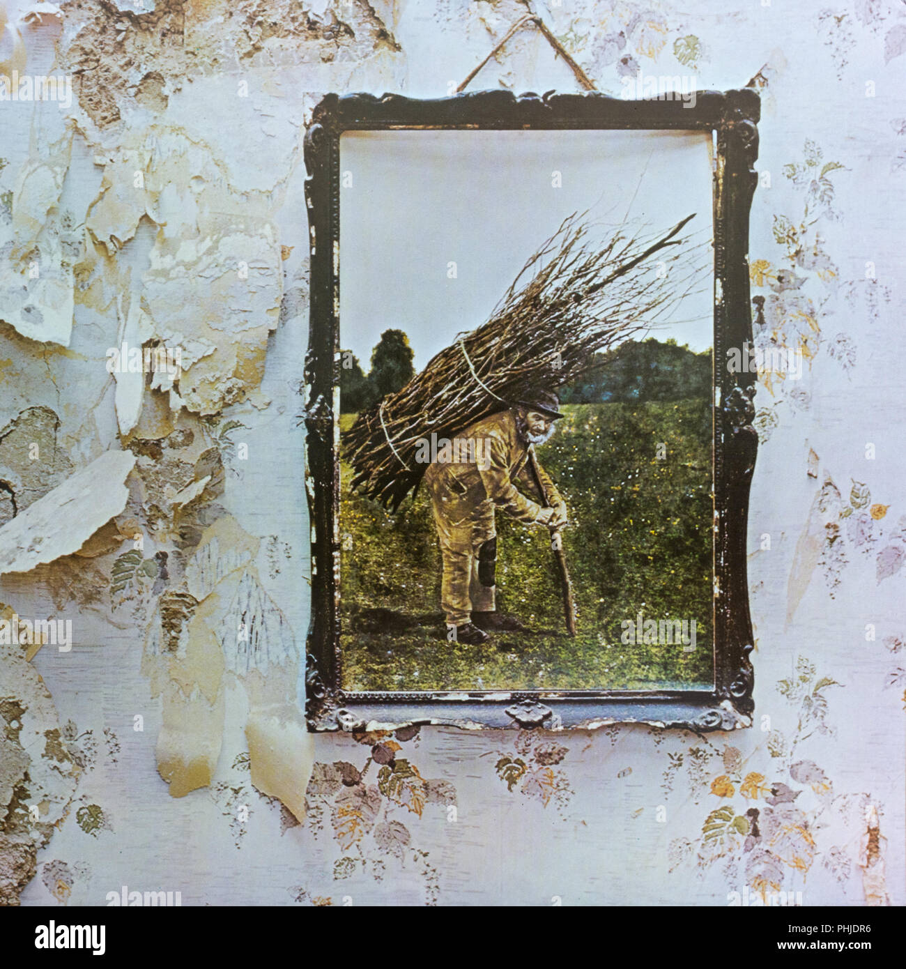 Led Zeppelin IV album cover Stock Photo Alamy