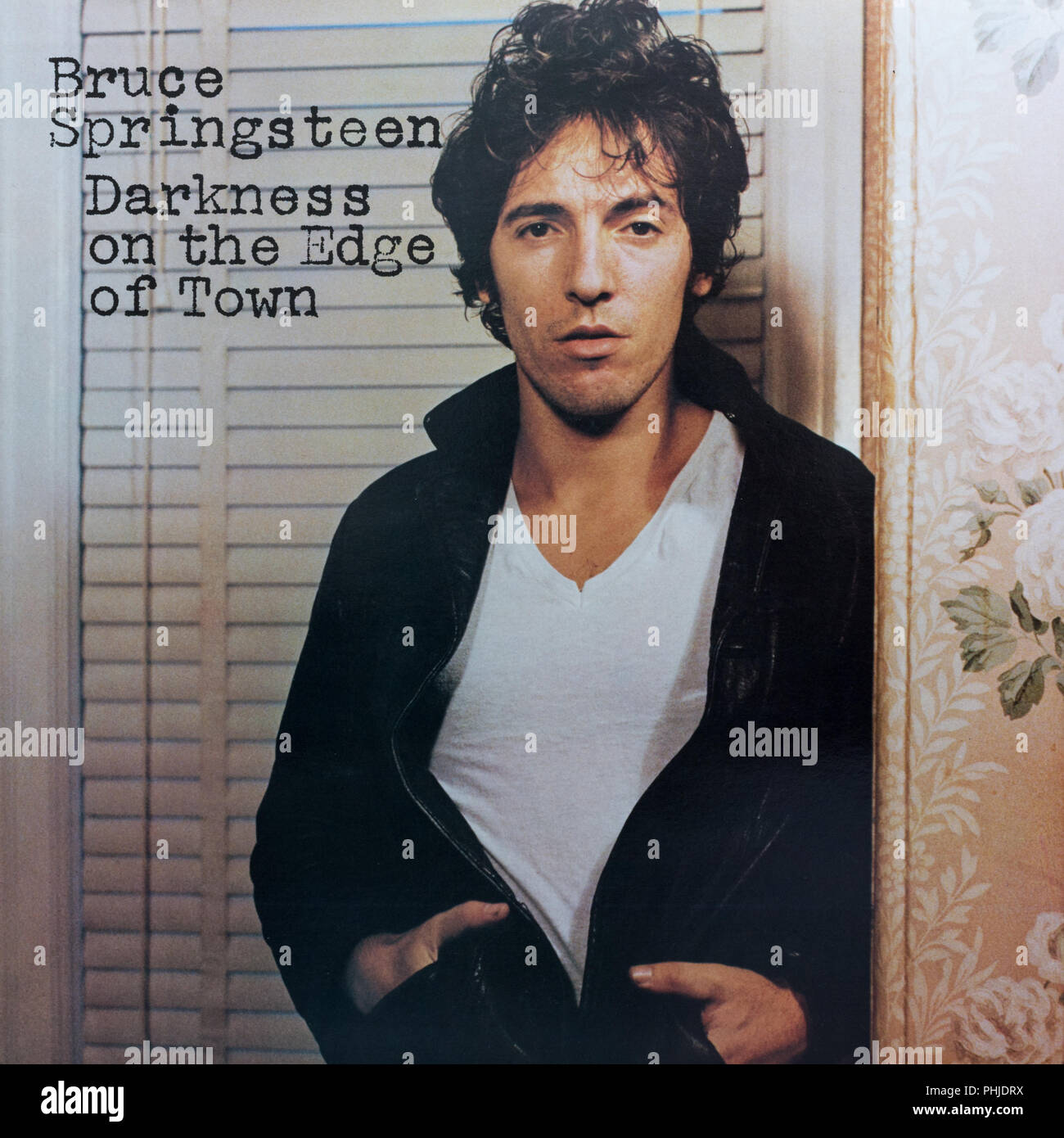 Bruce Springsteen Darkness on the Edge of Town album cover Stock Photo