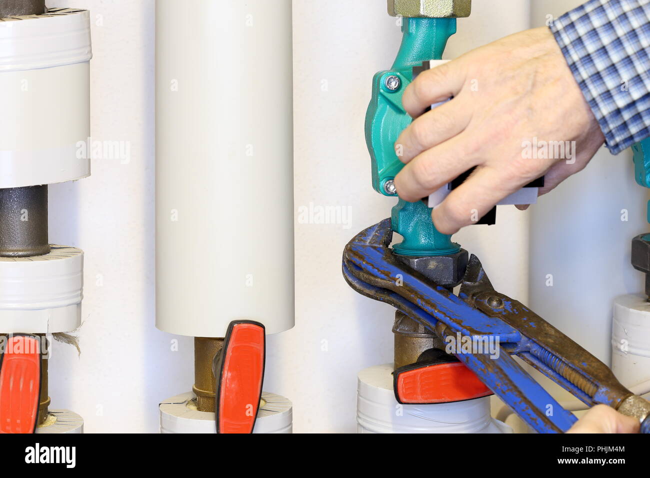 changing a pump Stock Photo - Alamy