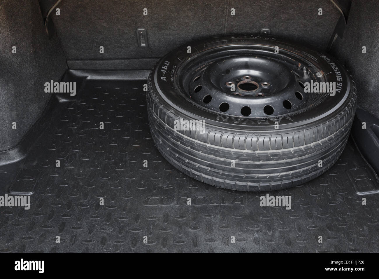 Trunk spare tire holder best sale