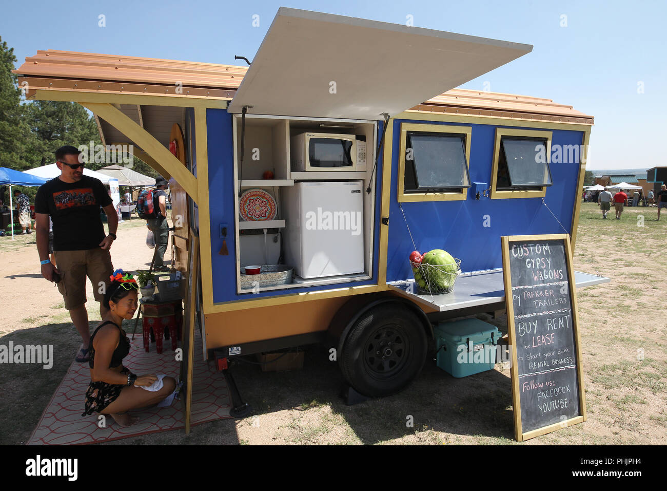 Tiny House festival in Colorado Springs, Colorado. A part of the tiny