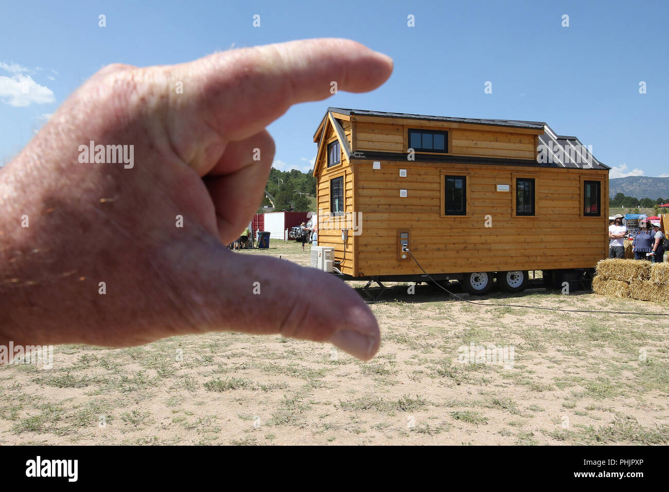 Tiny House festival in Colorado Springs, Colorado. A part of the tiny