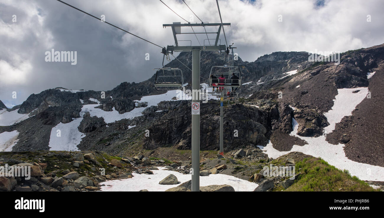Top of the world alpine trail in whistler top mountain Canada Stock Photo -  Alamy