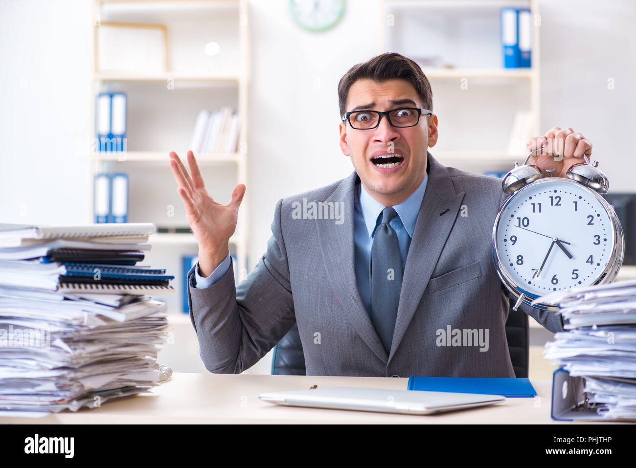 Employee failing to meet tax reporting deadlines Stock Photo Alamy