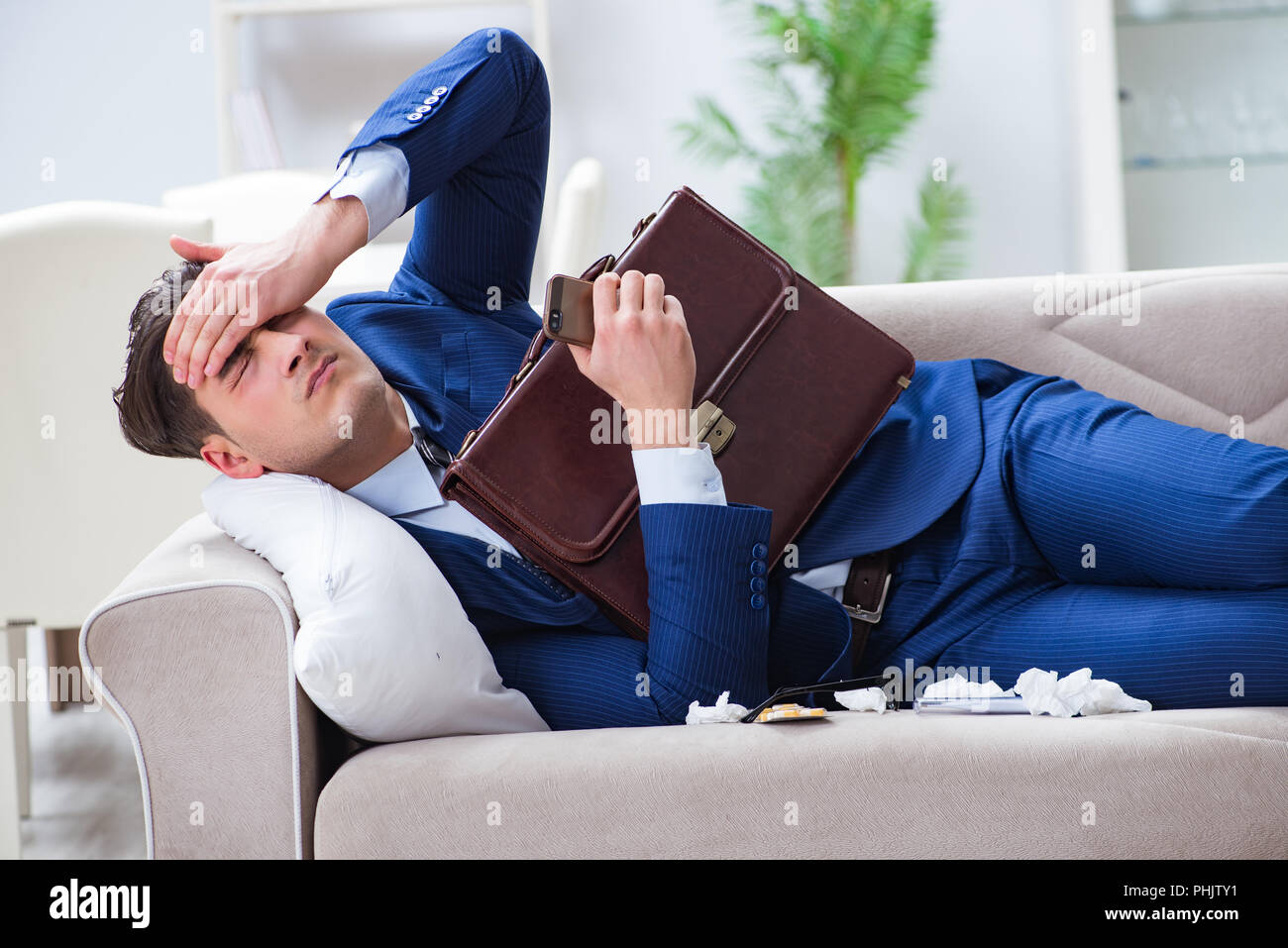 sick-employee-staying-at-home-suffering-from-flue-stock-photo-alamy