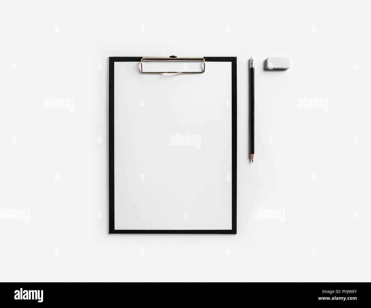 Letterhead, pencil, eraser Stock Photo Alamy