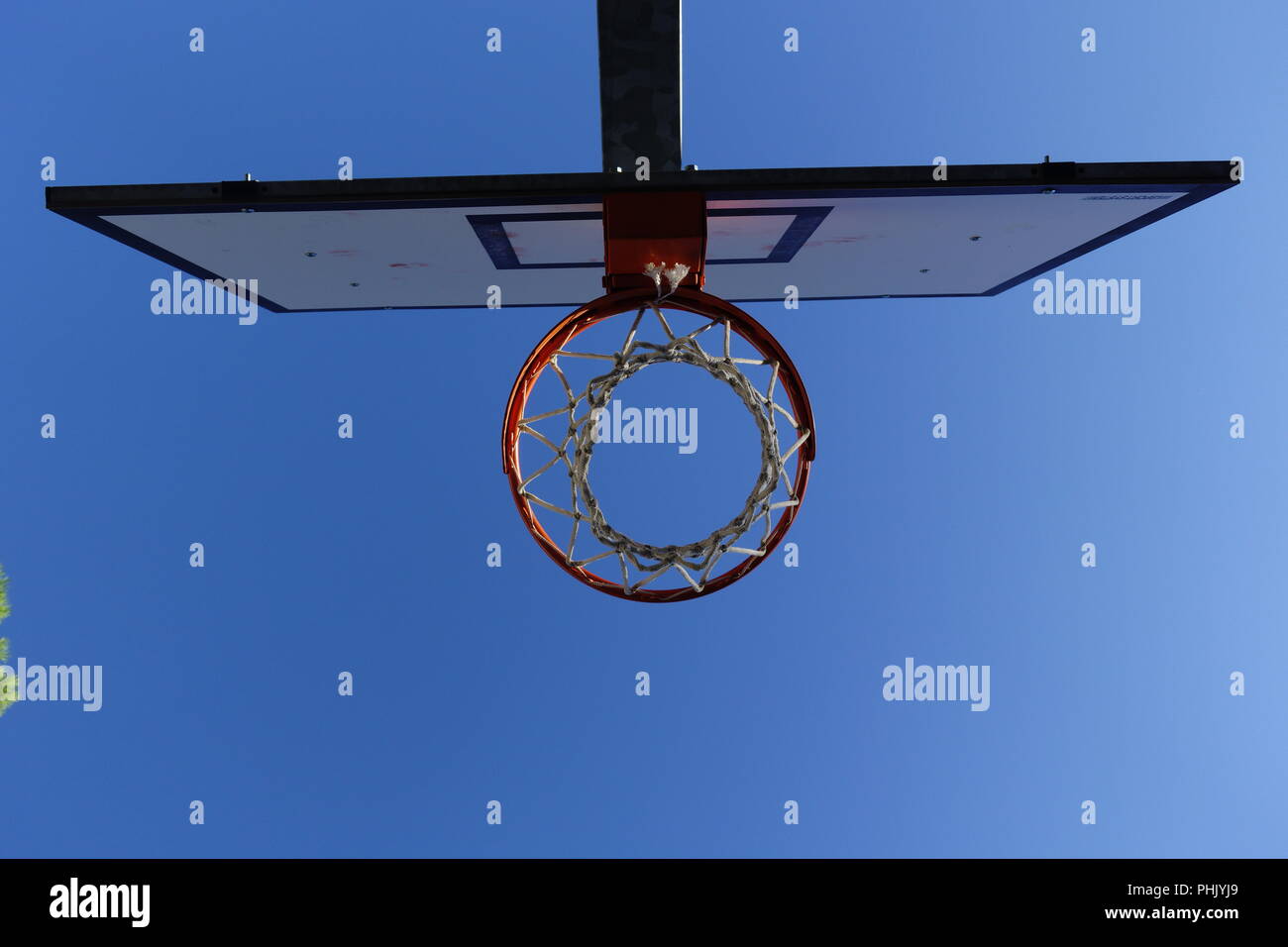 Basketball Hoop, net, open air, outdoor Stock Photo Alamy