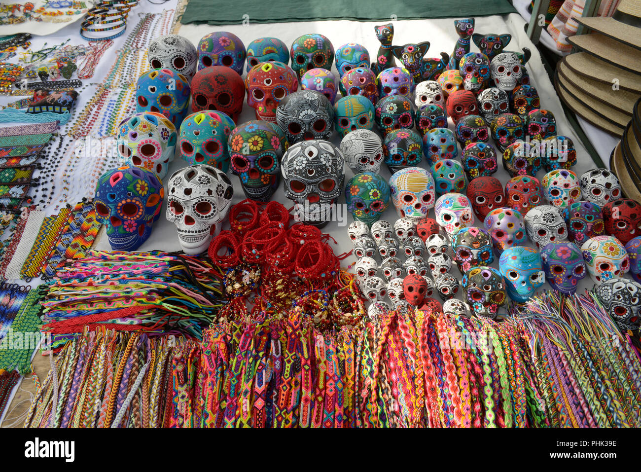 Hand made Souvenirs on the streets of Guadalajara Jalisco. MEXICO Stock Photo