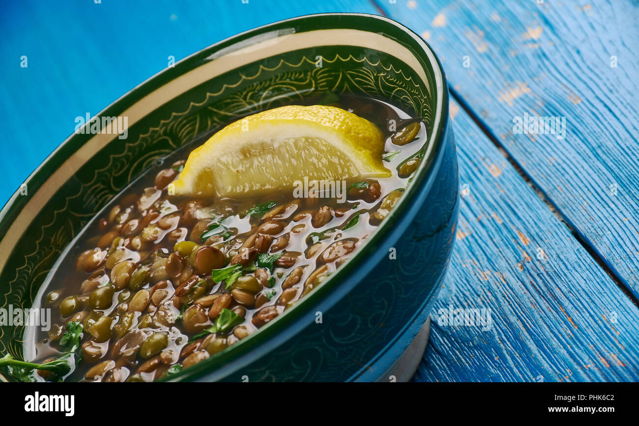 Indian lentils cooked with spinach Stock Photo Alamy