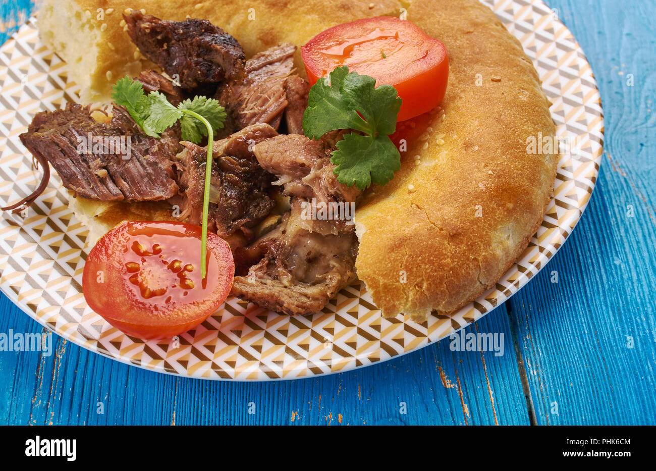 Greek roast lamb Stock Photo - Alamy