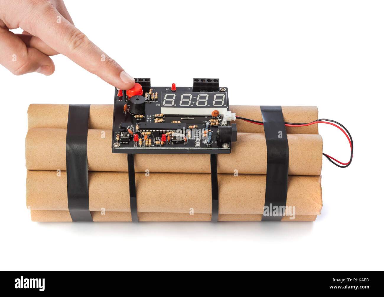 Tnt dynamite red bomb timer hires stock photography and images Alamy