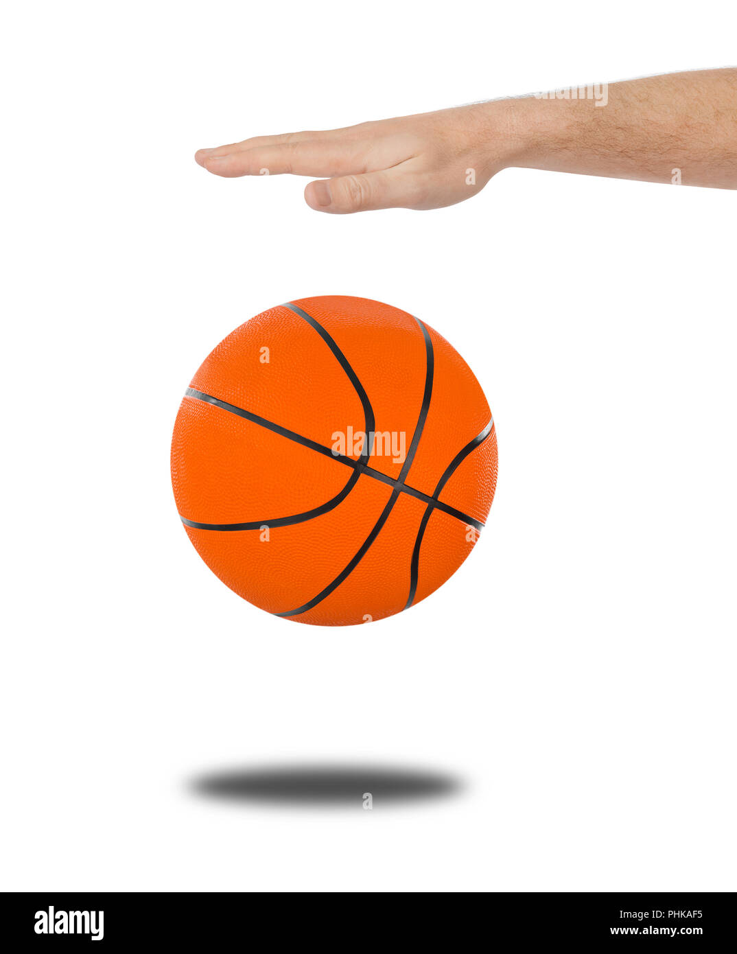 Hand and basketball Stock Photo Alamy