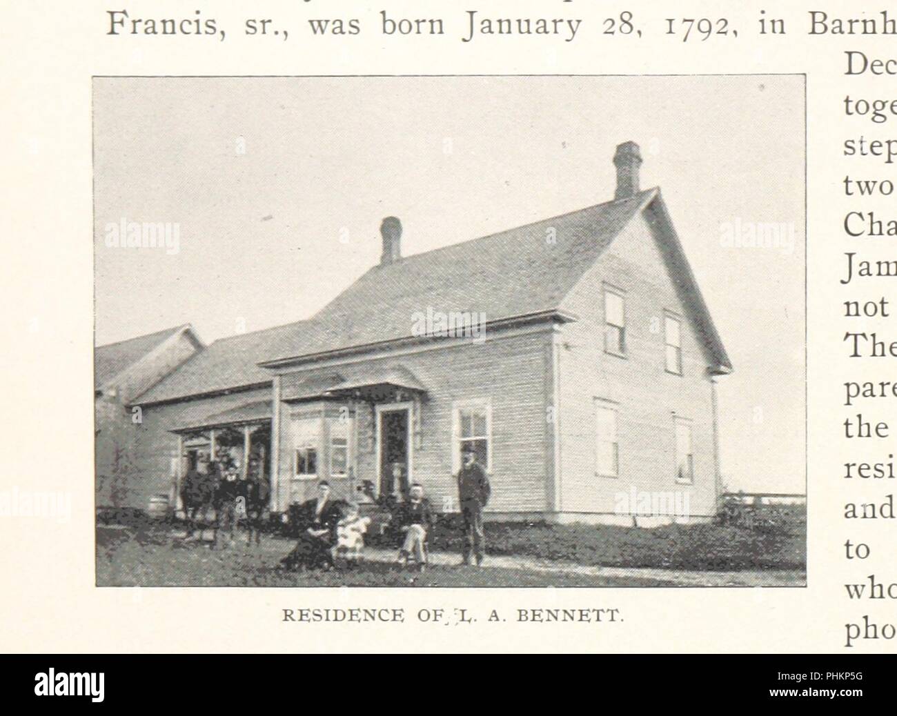 Image  from page 252 of 'History of Compton County, and sketches of the Eastern Townships, District of St. Francis, and Sherbrooke County. Supplemented with the records of four hundred families. Two hundred illustrations of b0067. Stock Photo