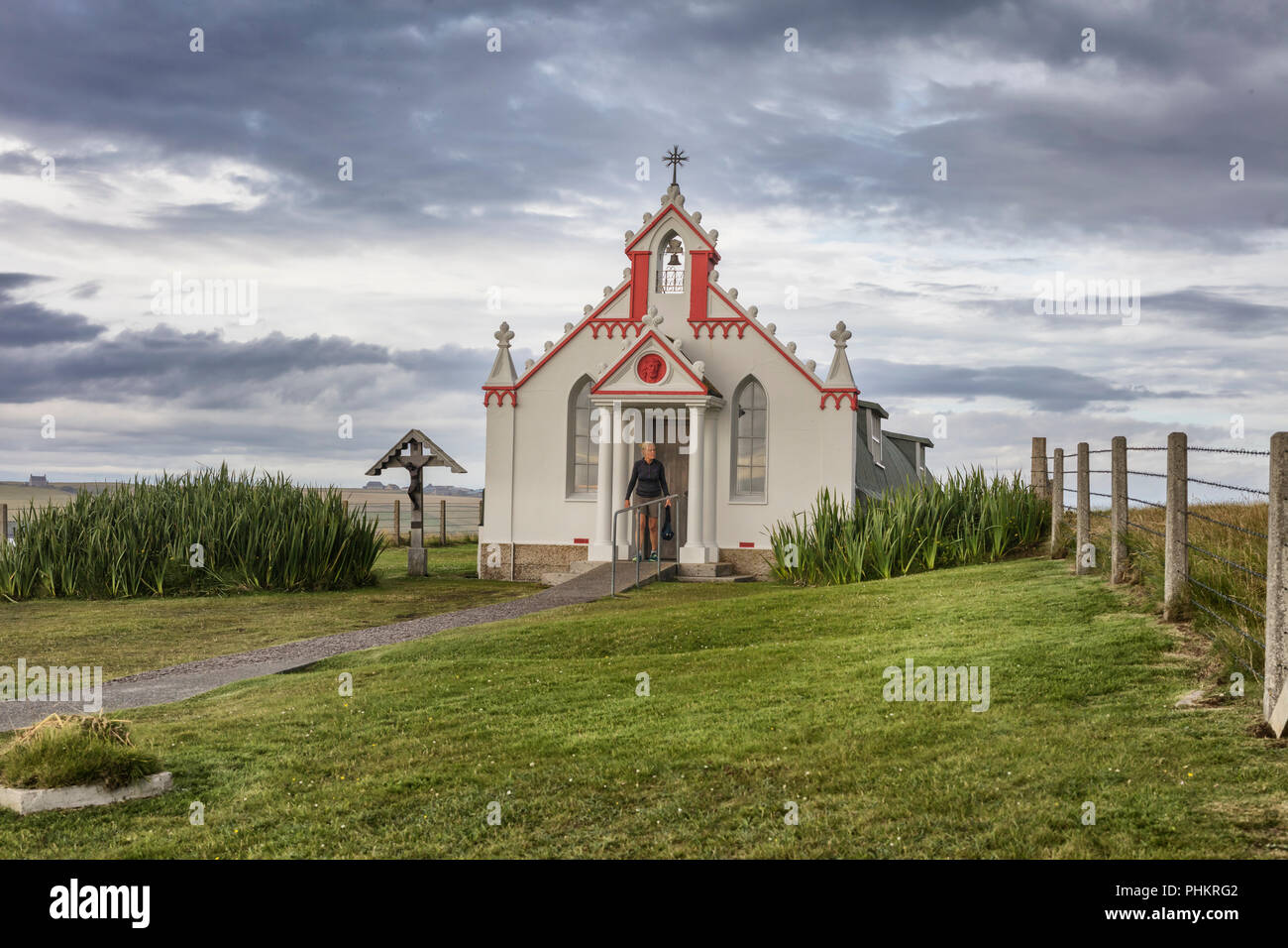 Italian Chapel (Queen of Peace Chapel), Lamb Holm, Mainland, Orkney islands, Scotland, UK Stock Photo