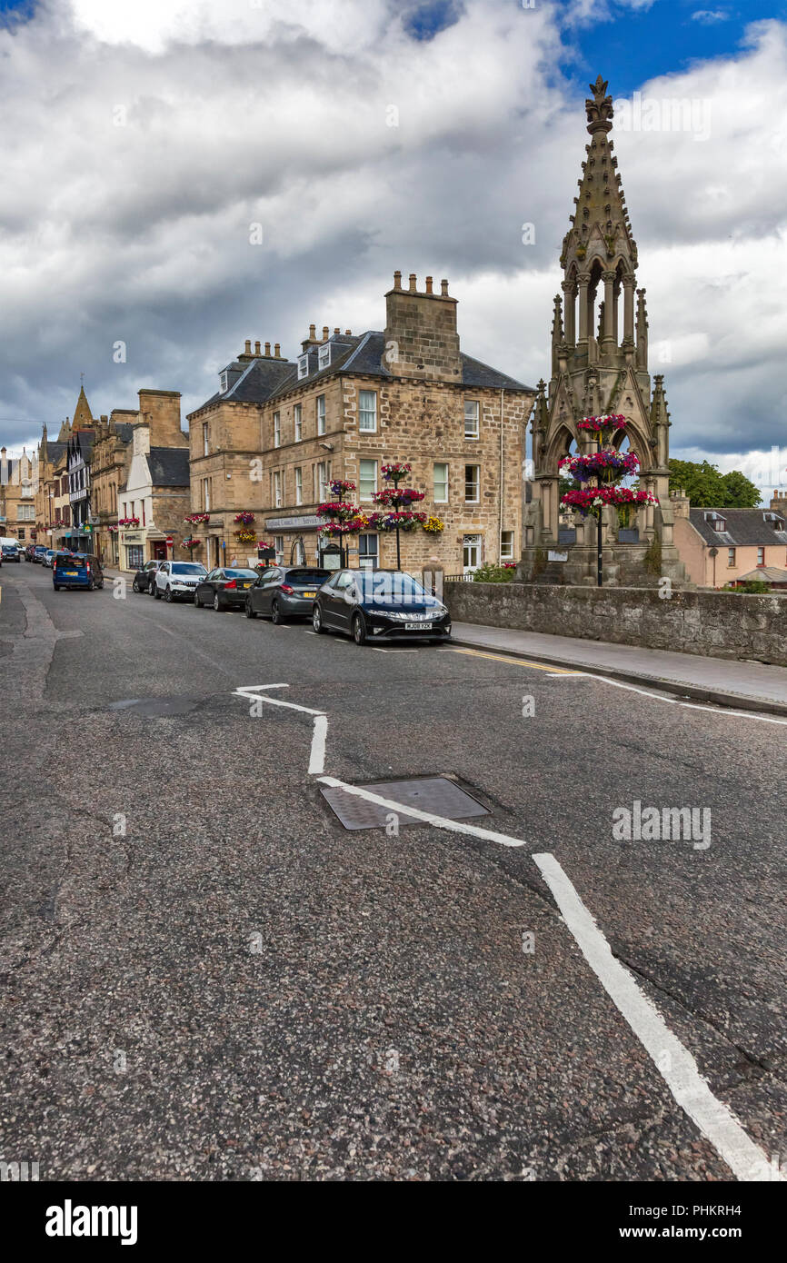 High Street, Tain, Ross and Cromarty, Scotland, UK Stock Photo