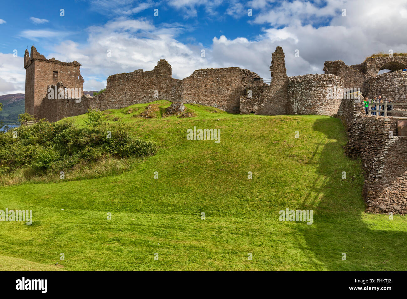 Urquhart castle, Loch Ness, Inverness-shire, Scotland, UK Stock Photo