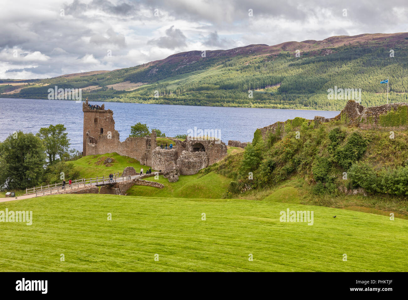 Urquhart castle, Loch Ness, Inverness-shire, Scotland, UK Stock Photo