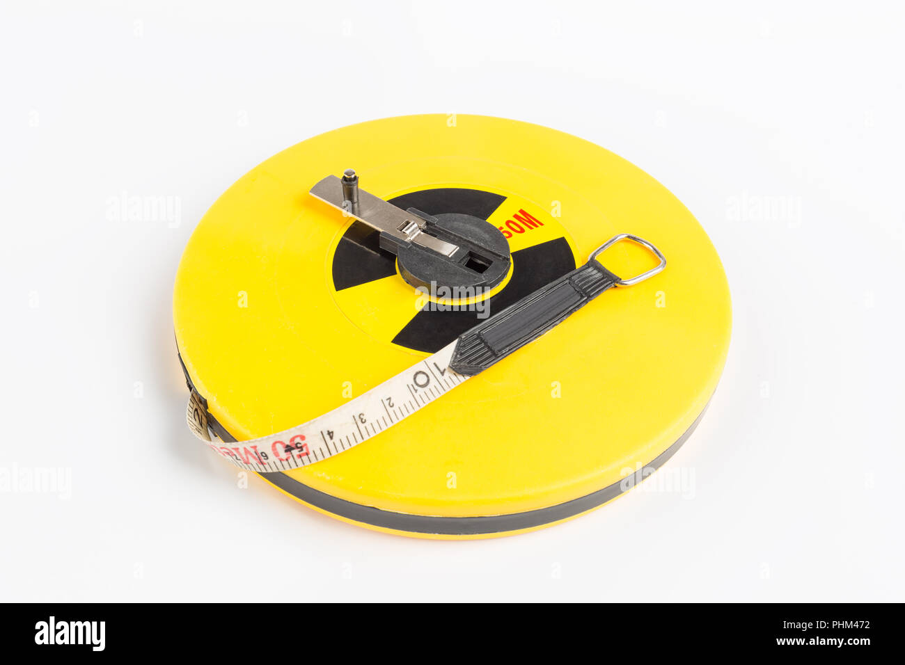 measure tape isolated Stock Photo