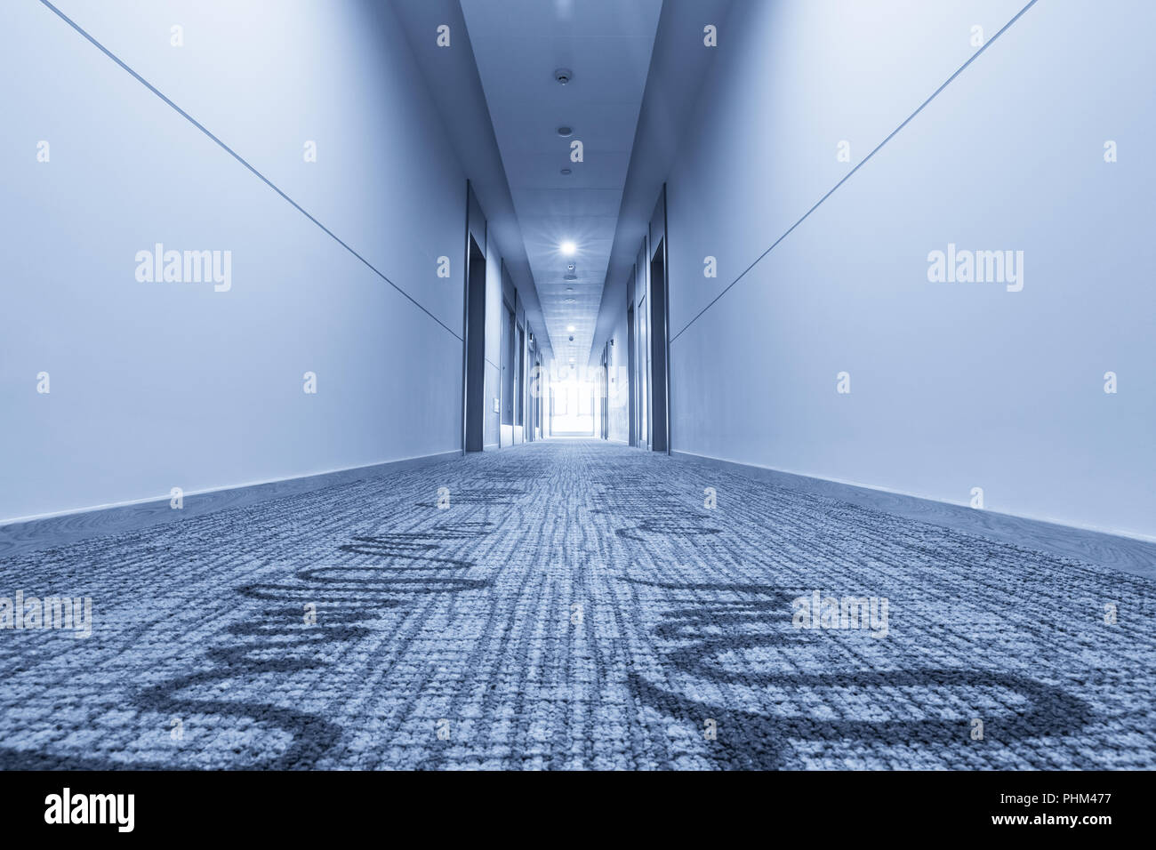 corridor in hotel and carpet Stock Photo