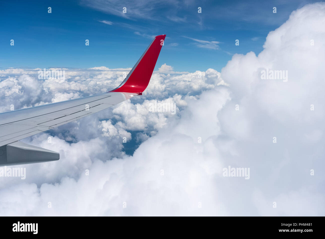airfoil above the clouds Stock Photo