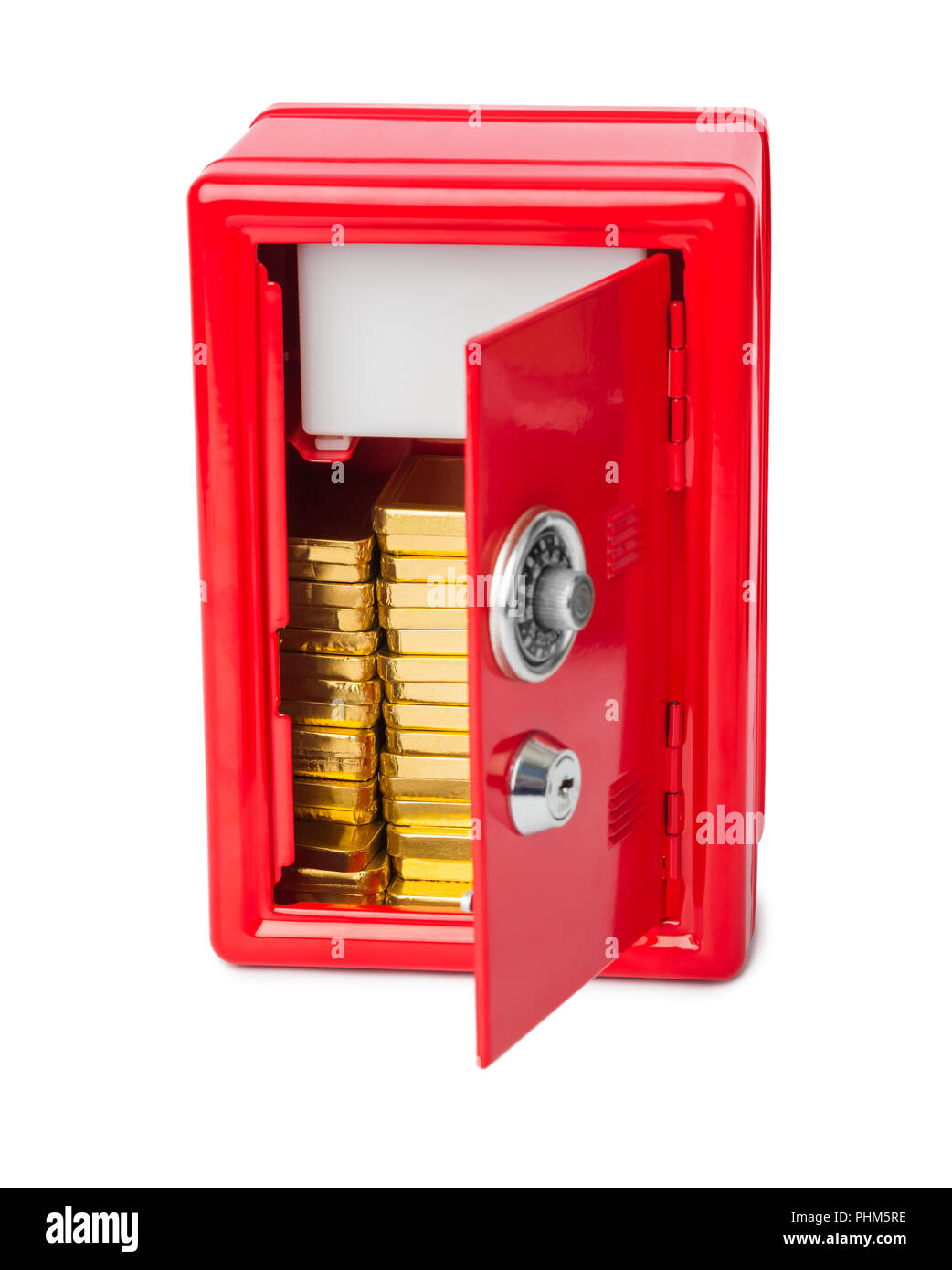 Safe with gold bars Stock Photo Alamy